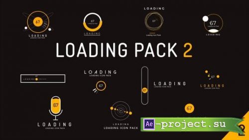 Videohive - Loading Icon Pack 2 - 36489155 - Project for After Effects 