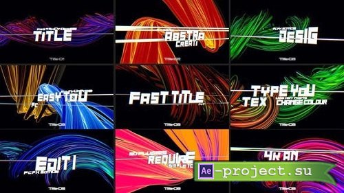 Videohive - Abstract Fast Glitch Titles 37580872 - Project For Final Cut & Apple Motion