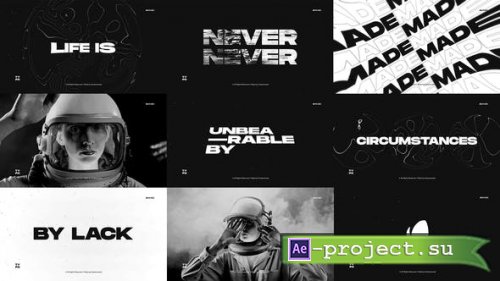 Videohive - Typography Opener / Clean Stomp Titles / Dynamic Event Promo / Short Vlog Intro / Black and White - 37329377