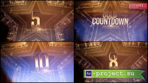 Videohive - Gold Countdown - 20562334 - Project for After Effects
