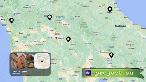 Videohive - Map Route Animations - 37458412 - Project for After Effects