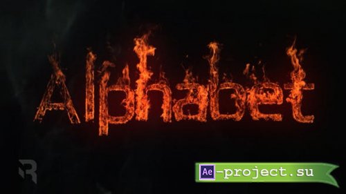 Videohive - Epic Fire Alphabet - 37533548 - Project for After Effects