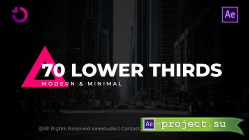 Videohive - 70 Lower Thirds - 37568735 - Project for After Effects