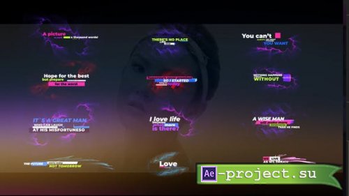 Videohive - Particles and Creative Text Layout - 37565491 - Project for After Effects