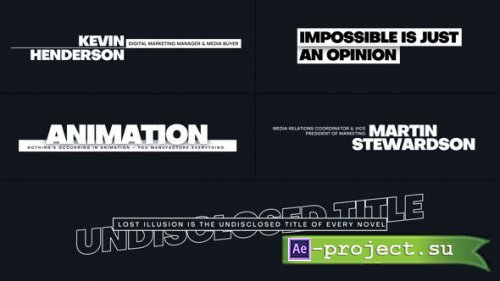 Videohive - Universion - Lower Thirds and Animated Titles - 37535954 - Project for After Effects