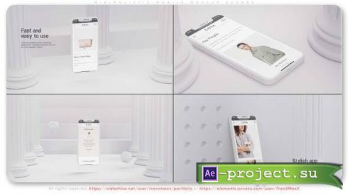 Videohive - Minimalistic Mobile Mockup Scenes - 37584061 - Project for After Effects
