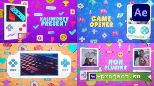 Videohive - Gaming Pixel Opener - 37651128 - Project for After Effects