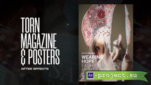 Videohive - Torn Paper Magazine and Posters - 37681852 - Project for After Effects