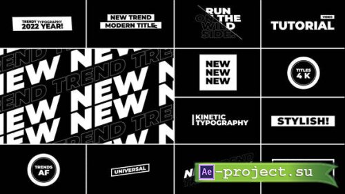 Videohive - Modern Typography Titles | After Effects - 37656520 - Project for After Effects