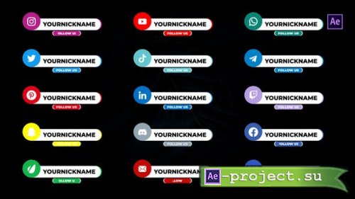 Videohive - Social Media Lower Thirds - After Effects V.2 - 37675960 - Project for After Effects