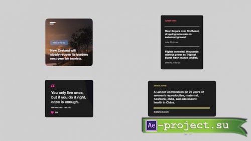 Videohive - Posts & Quotes - 37666230 - Project for After Effects