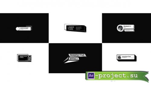 Videohive - Black white minimal lower third - 37669973 - Project for After Effects