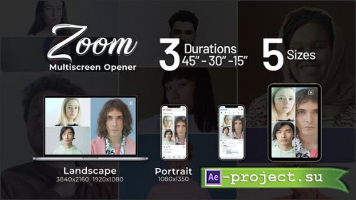 Videohive - Zoom Multiscreen Opener - 37483592 - Project for After Effects