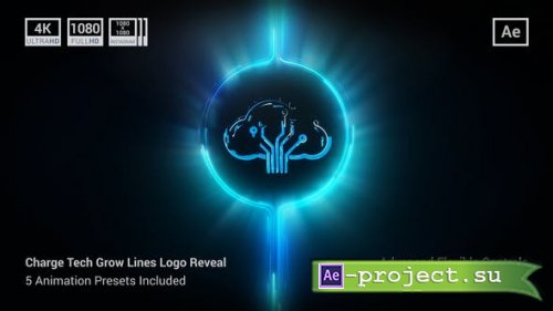Videohive - Charge Tech Grow Lines Logo Reveal - 37693815 - Project for After Effects