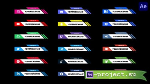Videohive - Social Media Lower Thirds | After Effect - 37726611 - Project for After Effects