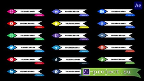 Videohive - Social Media Lower Thirds | After Effect - 37741865 - Project for After Effects