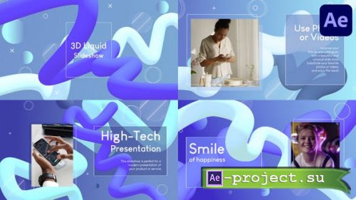 Videohive - 3D Liquid Slideshow for After Effects - 37777036 - Project for After Effects