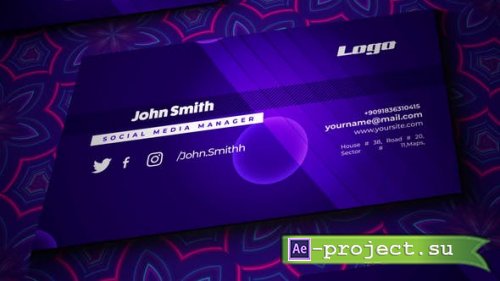 Videohive - Business Card Opener Mockup - 37777005 - Project for After Effects