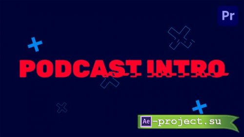 Videohive - Text Intro Typography Podcast | Mogrt - 37648037 - Premiere Pro Templates