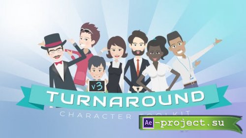 Videohive - Turnaround Character Toolkit 3 - 36288010 - Project for After Effects