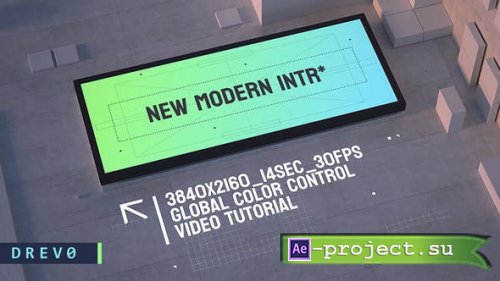 Videohive - Urban Opener/ Concrete Architecture Video Mockup Busness LED Display City Industrial Real Estate IOS - 37868583