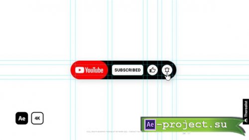 Videohive - Youtube Subscribe Buttons 4K - 37877308 - Project for After Effects