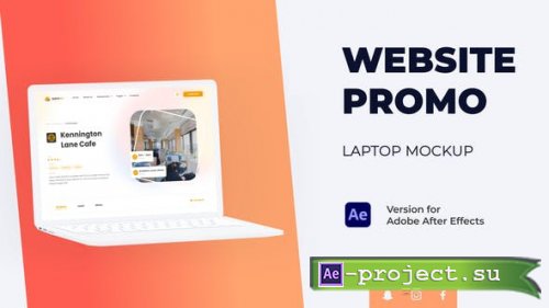 Videohive - Colorful Website Promo - Laptop Mockup - 37848473 - Project for After Effects