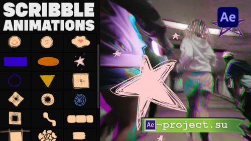 Videohive - Scribble Elements And Transitions for After Effects - 37892957