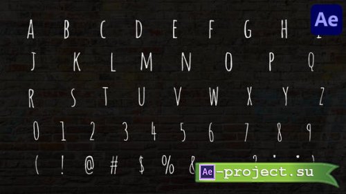 Videohive - Hand-Drawn Scribble Alphabet | After Effects - 37868707 - Project for After Effects