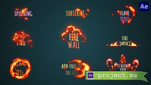 Videohive - Fire Cartoon Titles [After Effects] - 37915365 - Project for After Effects