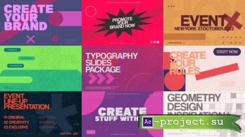 Videohive - Typography Slides Pack - 37122117 - Project for After Effects
