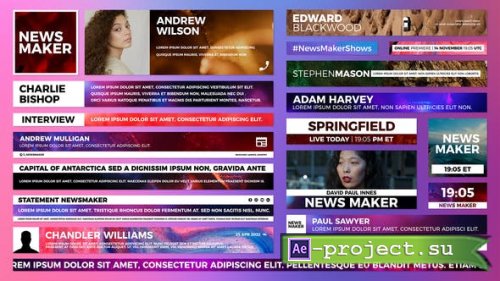 Videohive - News Maker - Lower Thirds - 37879057 - Project for After Effects