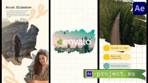 Videohive - Brush Social Media Slideshow for After Effects - 37938703 - Project for After Effects