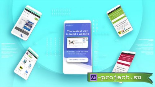 Videohive - 4K Ui Ux App - Mobile Presentation - 24651236 - Project for After Effects