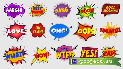 Videohive - Modern Clean Comic Bubbles - 37947484 - Project for After Effects