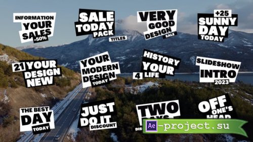 Videohive - Typography Titles - 37989269 - Project for After Effects