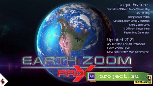 Videohive - Earth Zoom Pro X - 7962581 - Project for After Effects