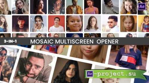 Videohive - Mosaic Multi Screen Opener - 37784057 - Project for After Effects