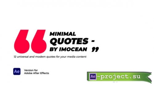 Videohive - Minimal Quotes - 37817978 - Project for After Effects