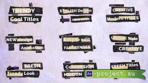 Videohive - Modern Fresh Titles - 37952975 - Project for After Effects