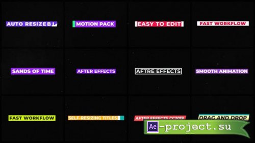 Videohive - Resizing Titles - 38023785 - Project for After Effects