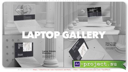 Videohive - Grey Minimal Laptop Gallery - 38022826 - Project for After Effects