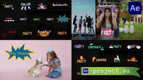 Videohive - Animated Party Titles for After Effects - 38046279 - Project for After Effects