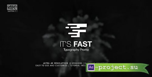 Videohive - It's Fast - Typography Promo - 19301941 - Project for After Effects