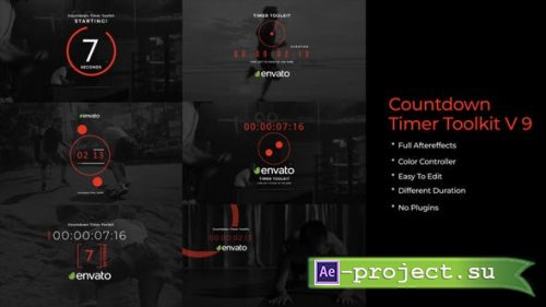 Videohive - Countdown Timer Toolkit V9 - 38061593 - Project for After Effects