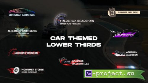 Videohive - Car Themed Lower Thirds - 38078085 - Project for After Effects