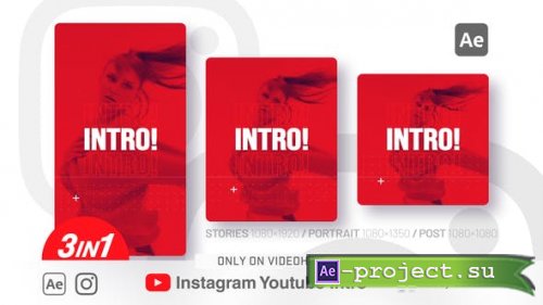 Videohive - Instagram youtube intro - 37067345 - Project for After Effects