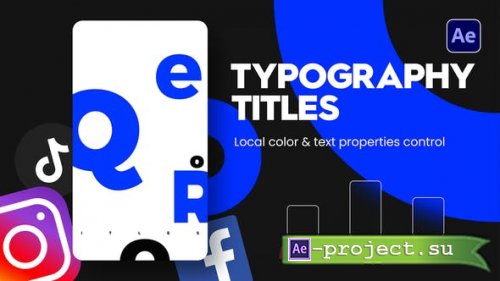 Videohive - Instagram Typography Titles - 37709835 - Project for After Effects 