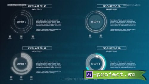 Videohive - Infographics: Simple Pie Charts V2 - 38127441 - Project for After Effects