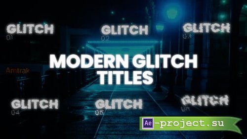Videohive - Modern glitch titles - 37663437 - Project for After Effects